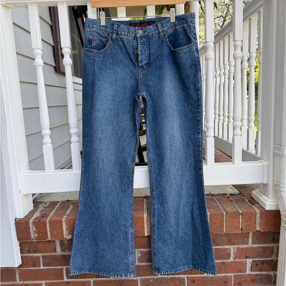 Vintage 90s Y2K Mudd Flare Denim jeans Size 13 - Picture 2 of 6